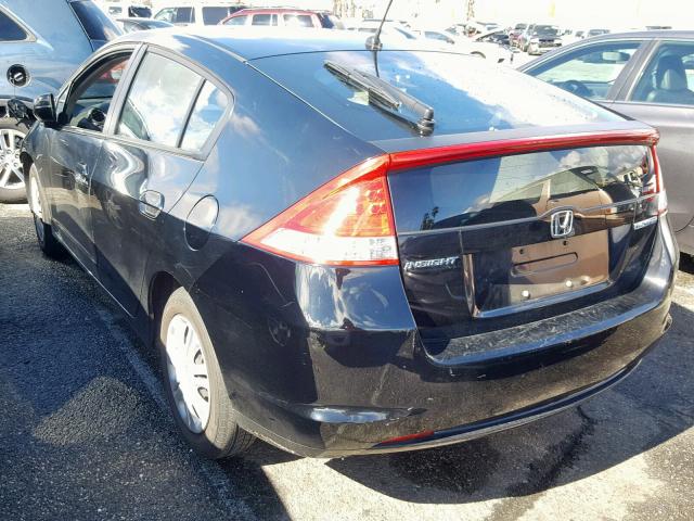 JHMZE2H58BS009149 - 2011 HONDA INSIGHT LX BLACK photo 3