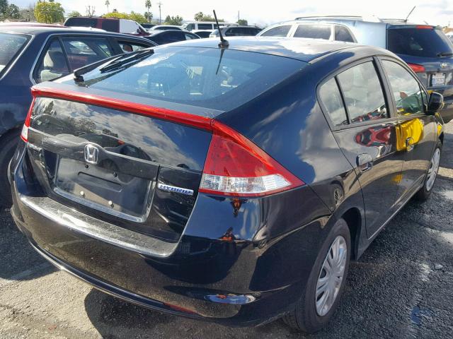 JHMZE2H58BS009149 - 2011 HONDA INSIGHT LX BLACK photo 4