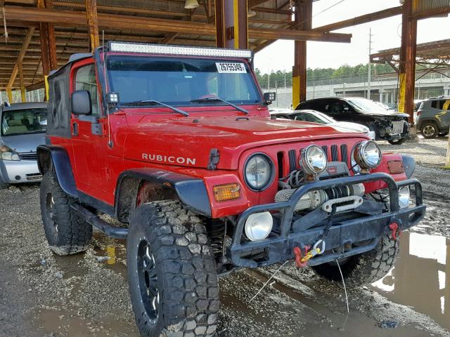 1J4FA69S54P758129 - 2004 JEEP WRANGLER / RED photo 1