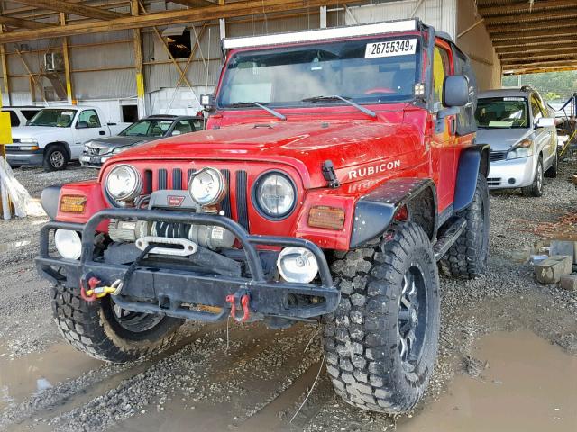 1J4FA69S54P758129 - 2004 JEEP WRANGLER / RED photo 2