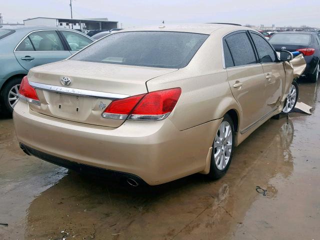 4T1BK3DB2BU420110 - 2011 TOYOTA AVALON BAS GOLD photo 4