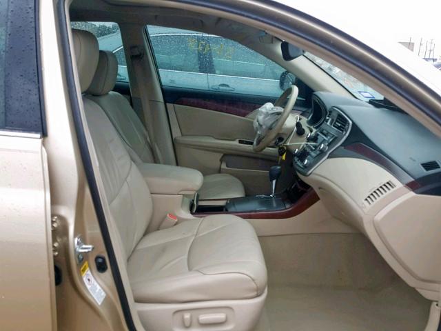 4T1BK3DB2BU420110 - 2011 TOYOTA AVALON BAS GOLD photo 5