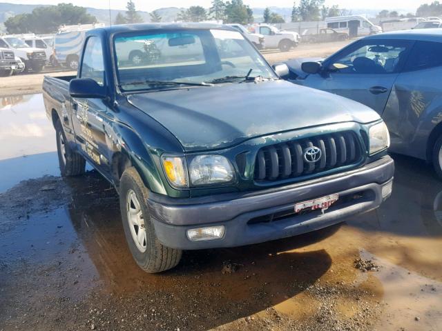 5TENL42N01Z785893 - 2001 TOYOTA TACOMA GREEN photo 1