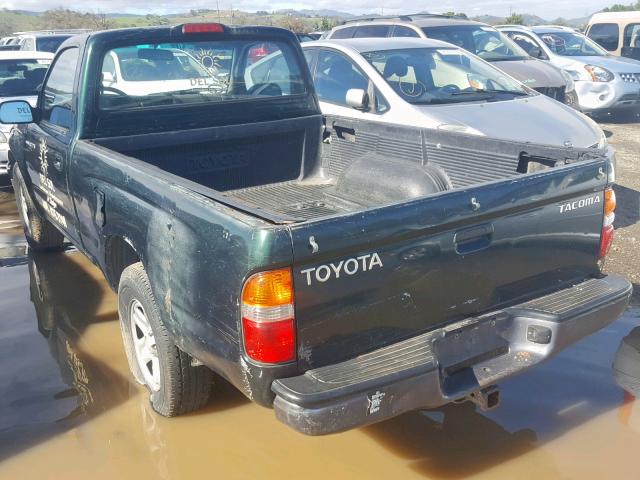 5TENL42N01Z785893 - 2001 TOYOTA TACOMA GREEN photo 3