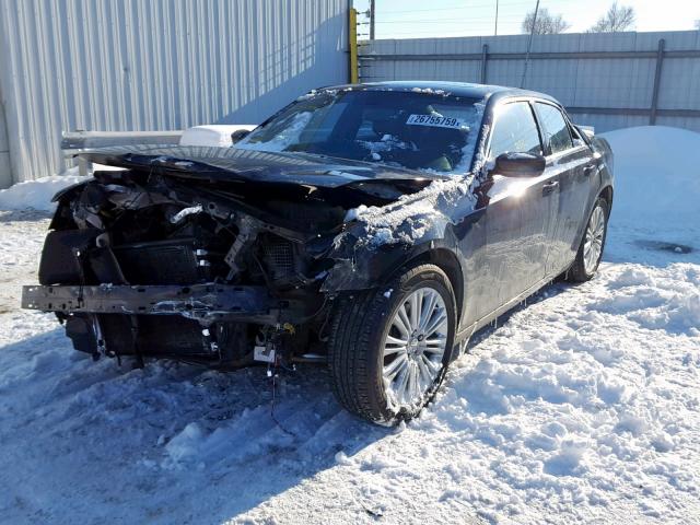 2C3CCARG6EH308789 - 2014 CHRYSLER 300 BLACK photo 2