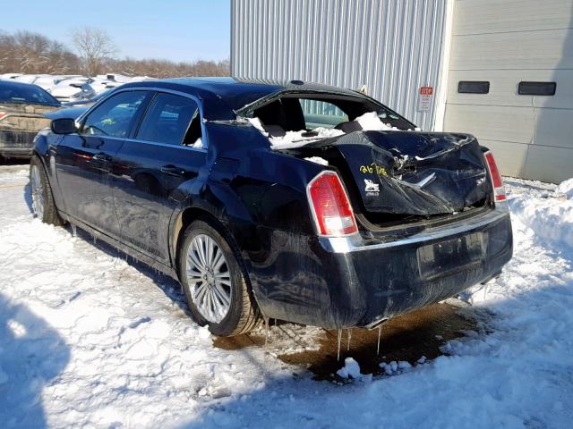 2C3CCARG6EH308789 - 2014 CHRYSLER 300 BLACK photo 3