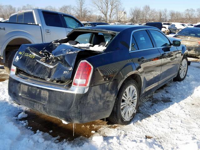 2C3CCARG6EH308789 - 2014 CHRYSLER 300 BLACK photo 4