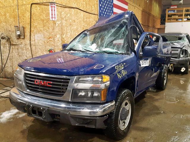 1GTJ6LF90C8156281 - 2012 GMC CANYON BLUE photo 2