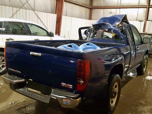 1GTJ6LF90C8156281 - 2012 GMC CANYON BLUE photo 4