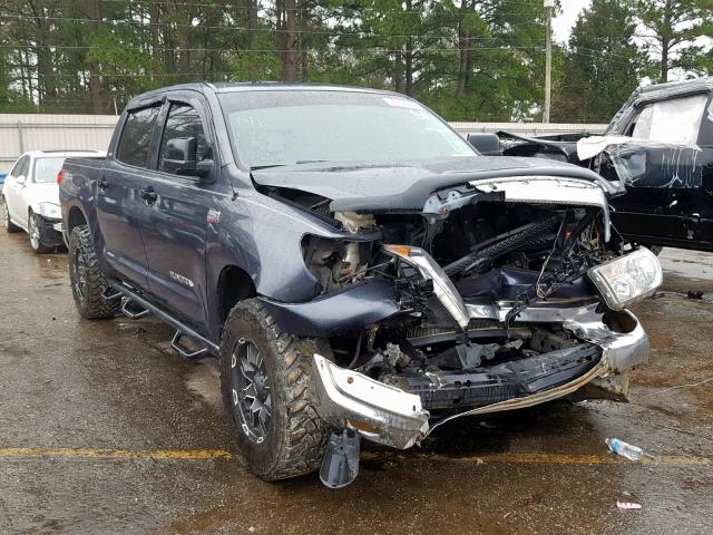 5TFDV54158X081132 - 2008 TOYOTA TUNDRA CRE GRAY photo 1