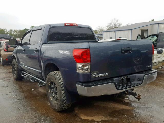 5TFDV54158X081132 - 2008 TOYOTA TUNDRA CRE GRAY photo 3