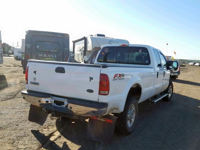 1FTWW31P65EC40329 - 2005 FORD F350 SRW S WHITE photo 4