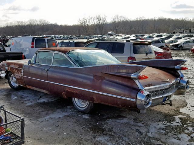 59J137739 - 1959 CADILLAC COUPE DEVI BROWN photo 3