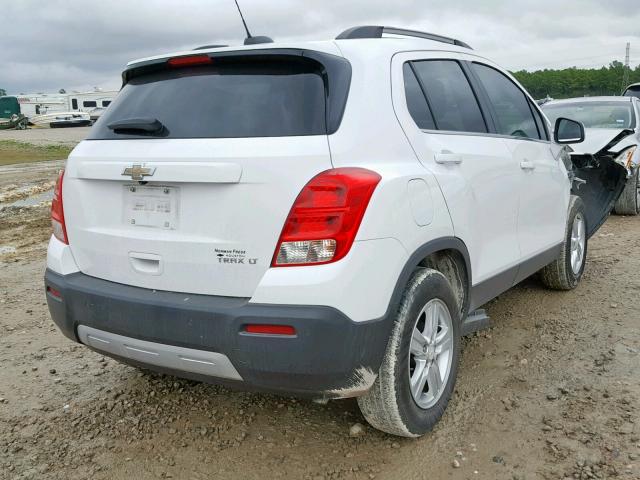 3GNCJLSB4FL184209 - 2015 CHEVROLET TRAX 1LT WHITE photo 4