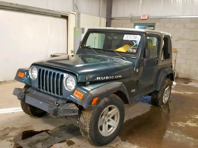 1J4FA69S56P700671 - 2006 JEEP WRANGLER / GREEN photo 2