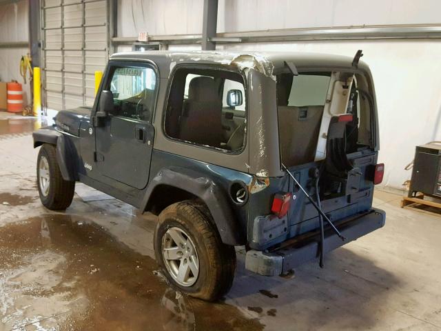 1J4FA69S56P700671 - 2006 JEEP WRANGLER / GREEN photo 3