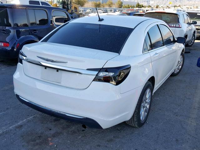 1C3CCBABXEN145335 - 2014 CHRYSLER 200 LX WHITE photo 4