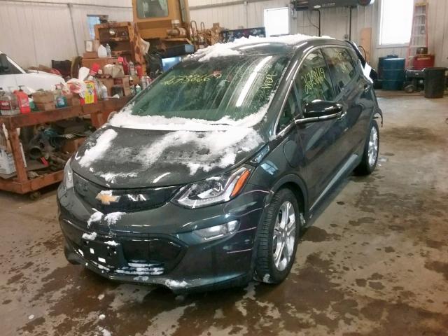 1G1FW6S09J4140723 - 2018 CHEVROLET BOLT EV LT GRAY photo 2