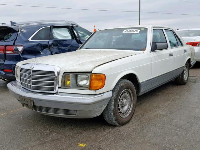 WDBCA32C6FA143488 - 1985 MERCEDES-BENZ 380 SE WHITE photo 2