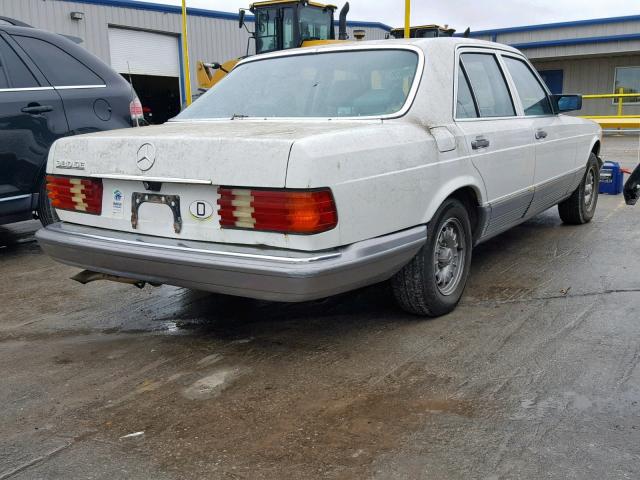 WDBCA32C6FA143488 - 1985 MERCEDES-BENZ 380 SE WHITE photo 4