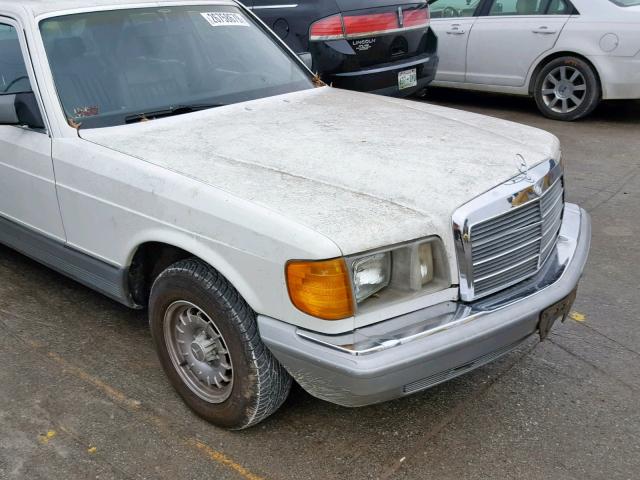 WDBCA32C6FA143488 - 1985 MERCEDES-BENZ 380 SE WHITE photo 9