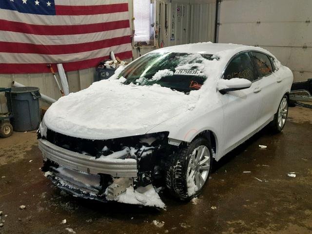 1C3CCCAB3FN684905 - 2015 CHRYSLER 200 LIMITE WHITE photo 2