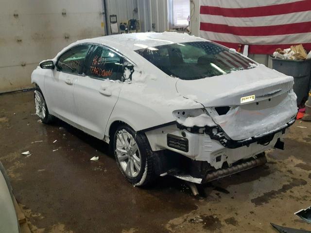 1C3CCCAB3FN684905 - 2015 CHRYSLER 200 LIMITE WHITE photo 3