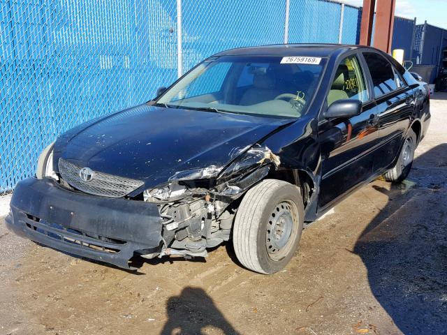 4T1BE32K64U380224 - 2004 TOYOTA CAMRY LE BLACK photo 2