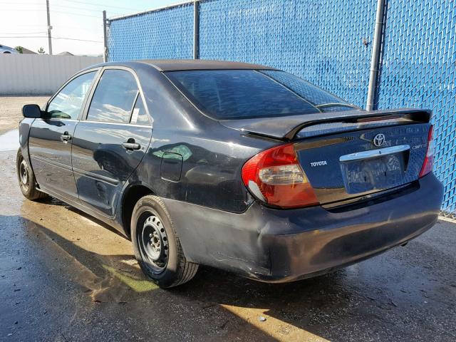 4T1BE32K64U380224 - 2004 TOYOTA CAMRY LE BLACK photo 3