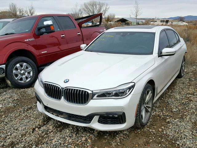 WBA7F2C53GG418194 - 2016 BMW 750 XI WHITE photo 2