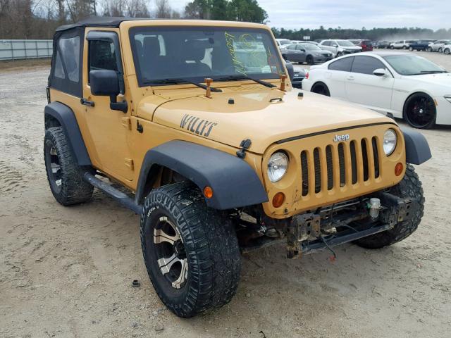 1C4AJWAG8DL632491 - 2013 JEEP WRANGLER S YELLOW photo 1