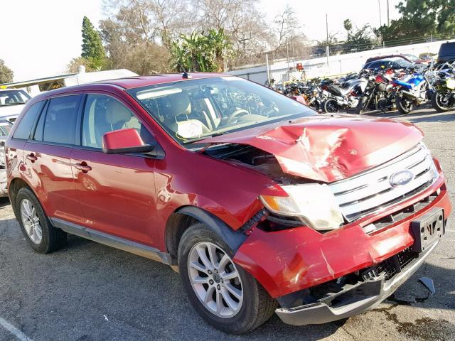 2FMDK38C17BB64910 - 2007 FORD EDGE SEL RED photo 1