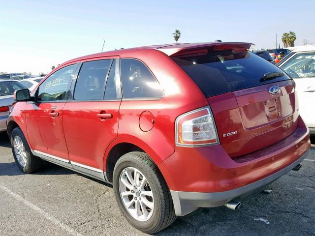 2FMDK38C17BB64910 - 2007 FORD EDGE SEL RED photo 3