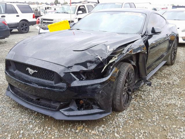 1FA6P8CF1H5281606 - 2017 FORD MUSTANG GT BLACK photo 2