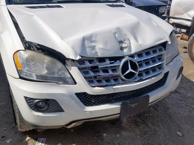 4JGBB5GB9AA596949 - 2010 MERCEDES-BENZ ML 350 WHITE photo 9