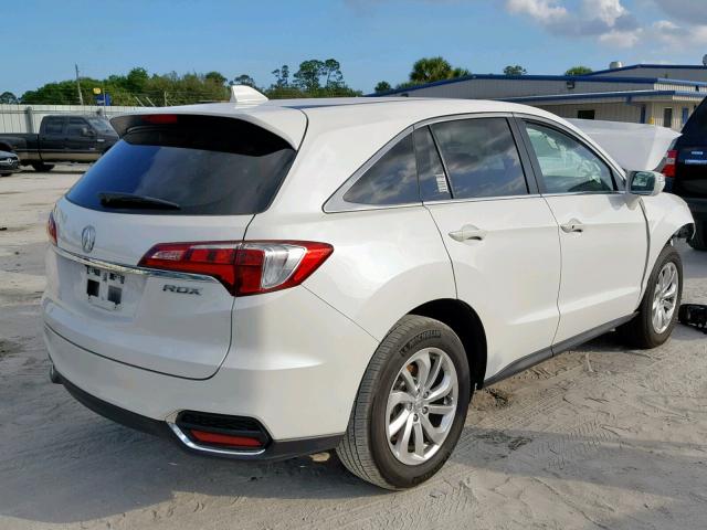 5J8TB3H58JL013136 - 2018 ACURA RDX TECHNO WHITE photo 4