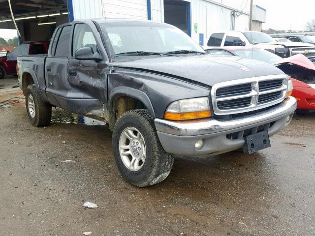 1D7HG48N54S667281 - 2004 DODGE DAKOTA QUA GRAY photo 1