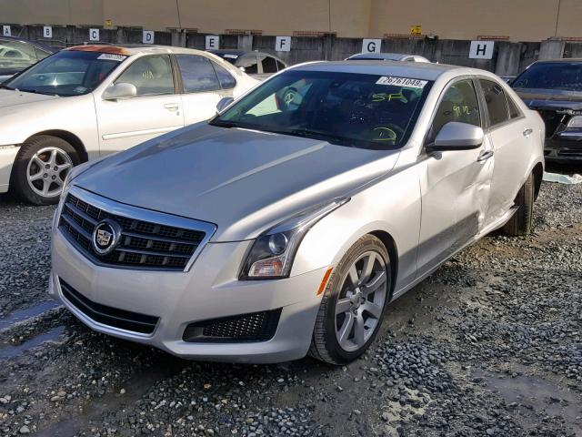 1G6AA5RA7D0179253 - 2013 CADILLAC ATS SILVER photo 2