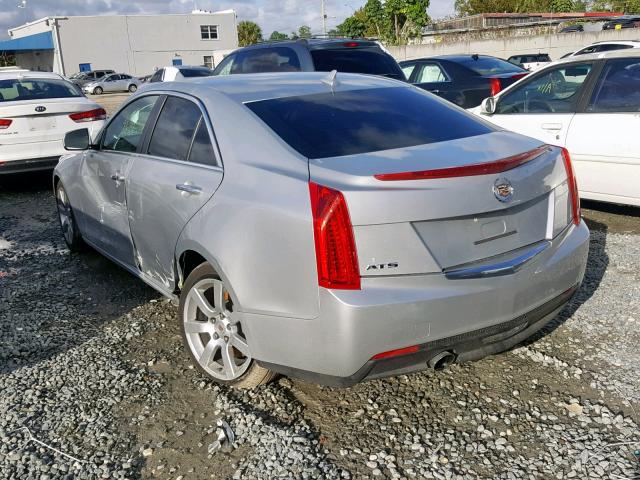 1G6AA5RA7D0179253 - 2013 CADILLAC ATS SILVER photo 3