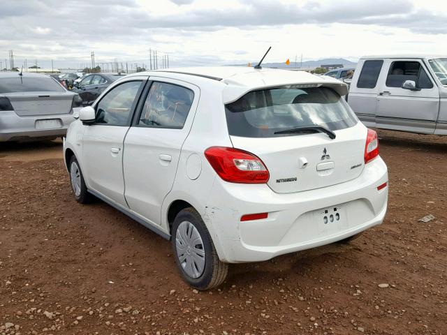 ML32A3HJ0JH014961 - 2018 MITSUBISHI MIRAGE ES WHITE photo 3