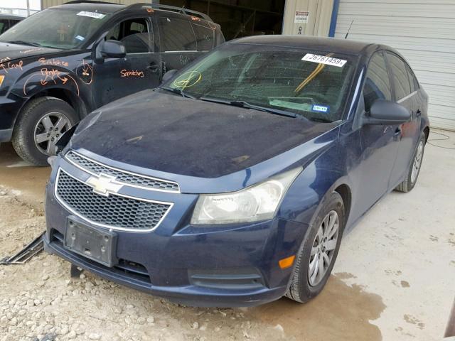 1G1PC5SH3B7101459 - 2011 CHEVROLET CRUZE LS BLUE photo 2