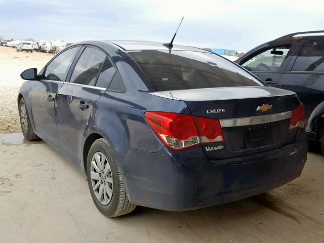 1G1PC5SH3B7101459 - 2011 CHEVROLET CRUZE LS BLUE photo 3