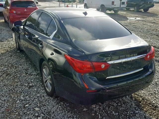 JN1BV7AP9FM343232 - 2015 INFINITI Q50 BASE BLACK photo 3