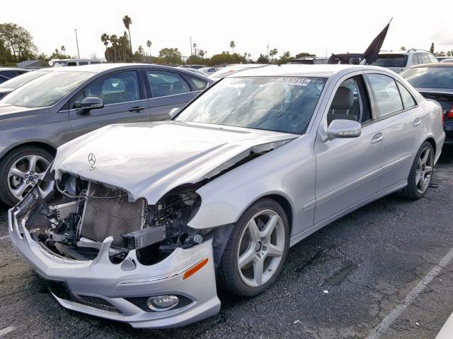 WDBUF56X28B225763 - 2008 MERCEDES-BENZ E 350 SILVER photo 2