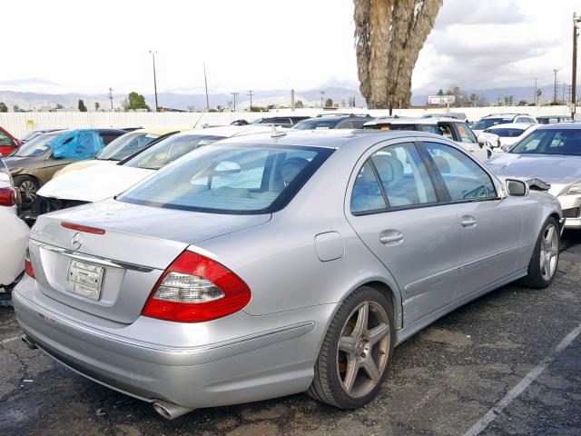 WDBUF56X28B225763 - 2008 MERCEDES-BENZ E 350 SILVER photo 4