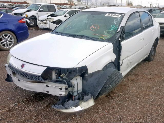 1G8AJ52F23Z126628 - 2003 SATURN ION LEVEL WHITE photo 2
