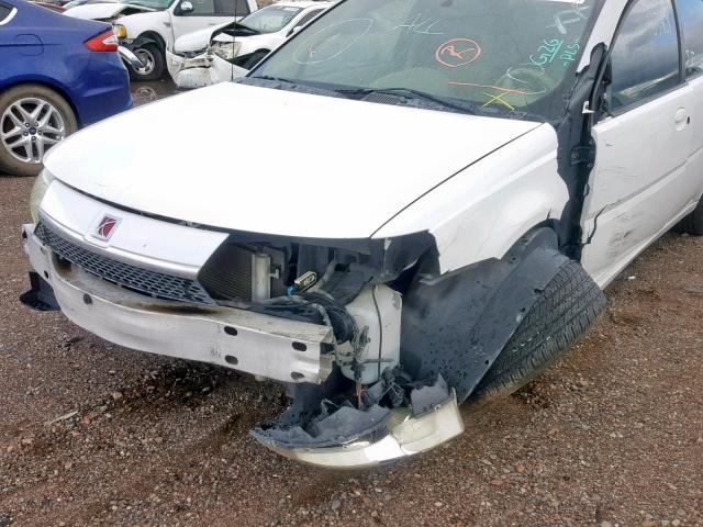 1G8AJ52F23Z126628 - 2003 SATURN ION LEVEL WHITE photo 9
