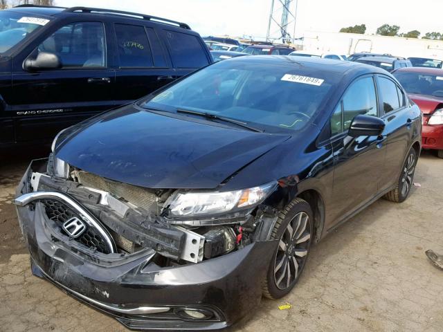 19XFB2F94EE272197 - 2014 HONDA CIVIC EXL BLACK photo 2