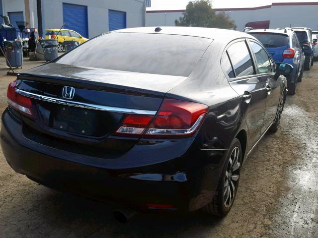 19XFB2F94EE272197 - 2014 HONDA CIVIC EXL BLACK photo 4