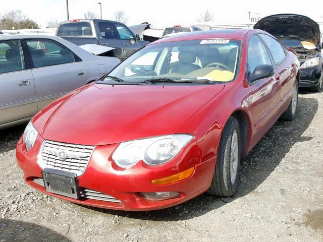 2C3HE66G7YH379991 - 2000 CHRYSLER 300M RED photo 2